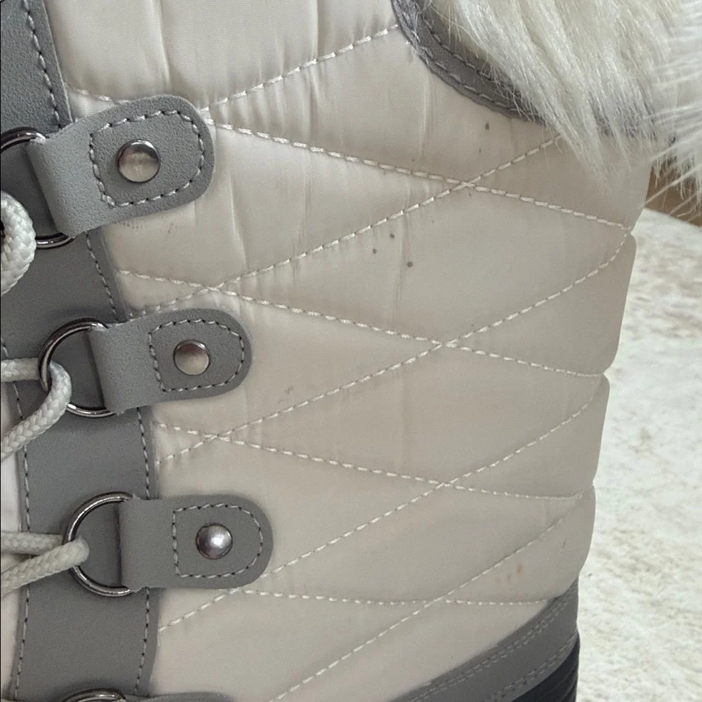 Mysoft Women's Snow Boots Warm Insulated Faux Fur Lined Waterproof Size10 - Picture 3 of 7